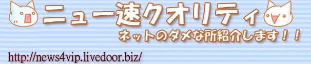 ライブドアブログまとめランキング⑨ ニュー速クオリティ